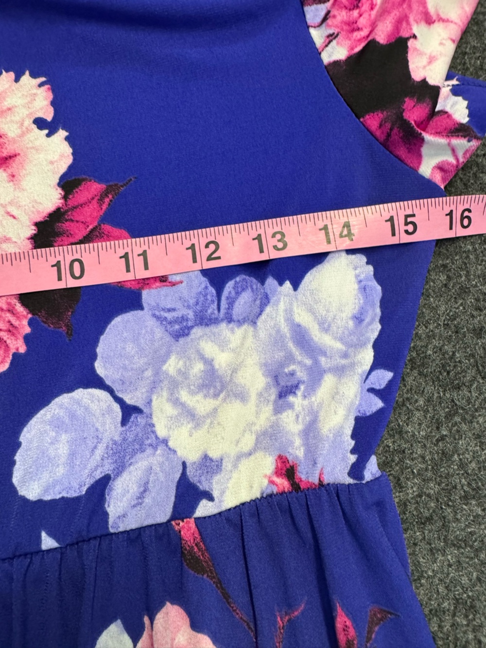 Vanilla Bay floral maxi dress short sleeve M - Picture 7 of 8